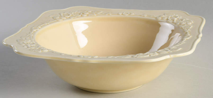 Gainsborough (All White)(Also A Shape) 8" Round Vegetable Bowl by Crown Ducal-1