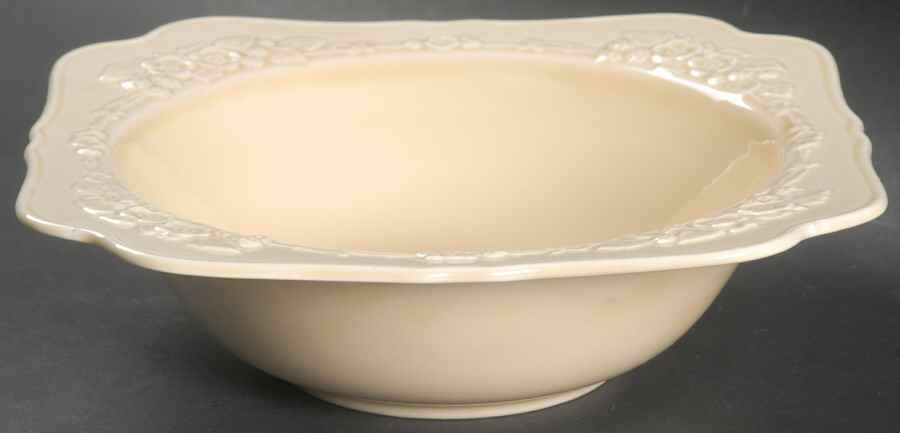 Gainsborough (All White)(Also A Shape) 8" Square Vegetable Bowl by Crown Ducal-1