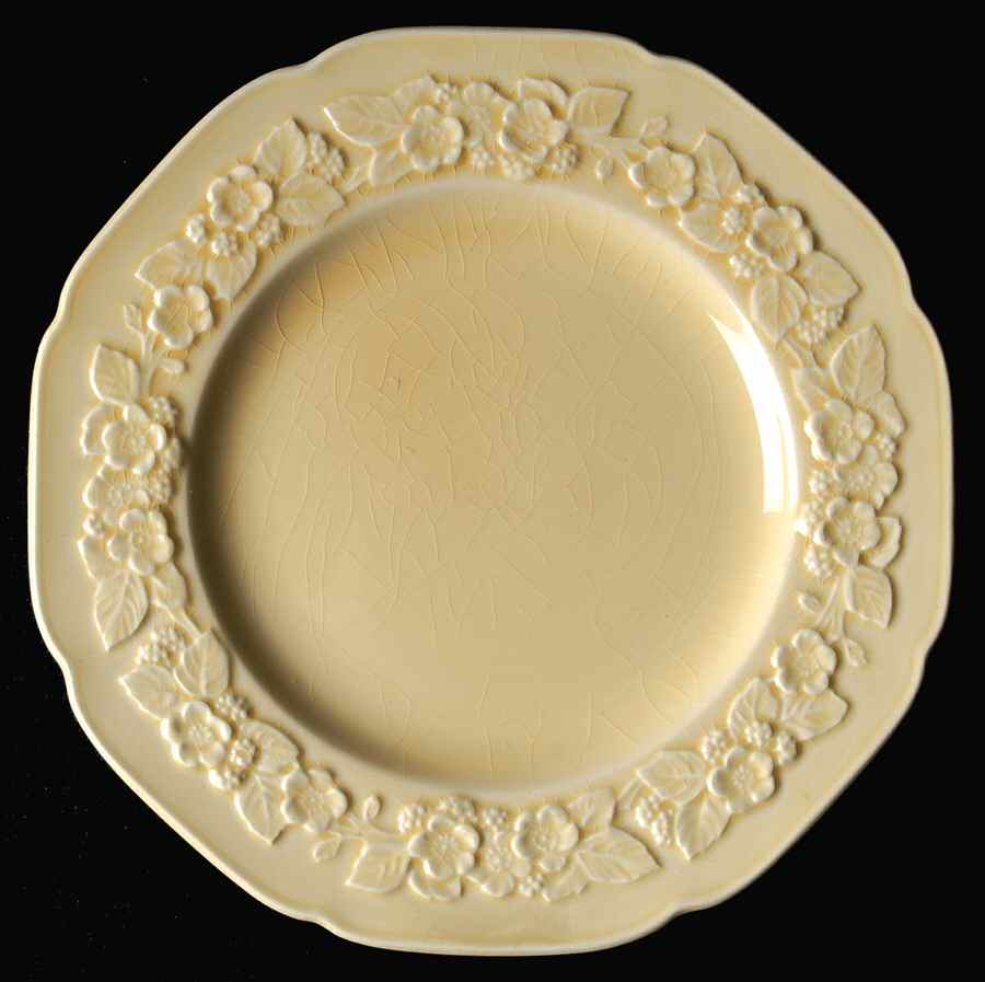 Gainsborough (All White)(Also A Shape) Dessert/Pie Plate by Crown Ducal-1