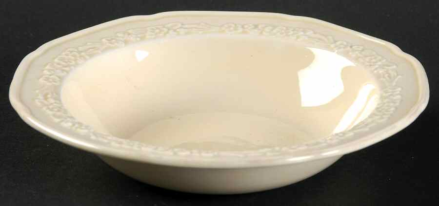 Gainsborough (All White)(Also A Shape) Rim Fruit/Dessert (Sauce) Bowl by Crown Ducal-1