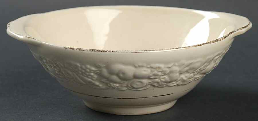 Golden Glamour Lugged Cereal Bowl by Crown Ducal-1