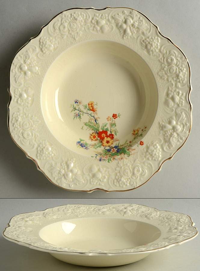 Her Grace Rim Soup Bowl by Crown Ducal-1