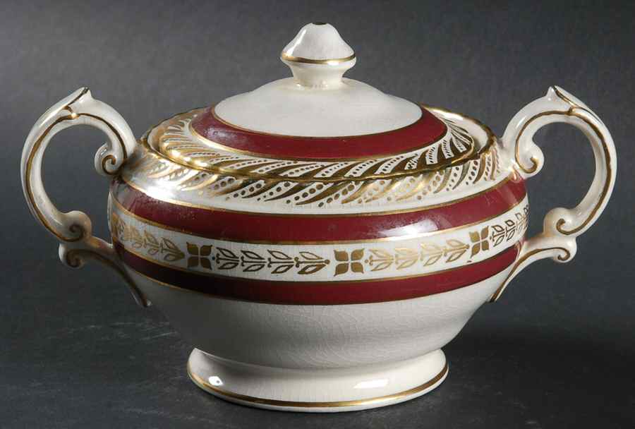 Marquis Sugar Bowl & Lid by Crown Ducal-1