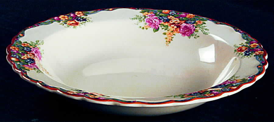 Pasadena Rim Soup Bowl by Crown Ducal-1