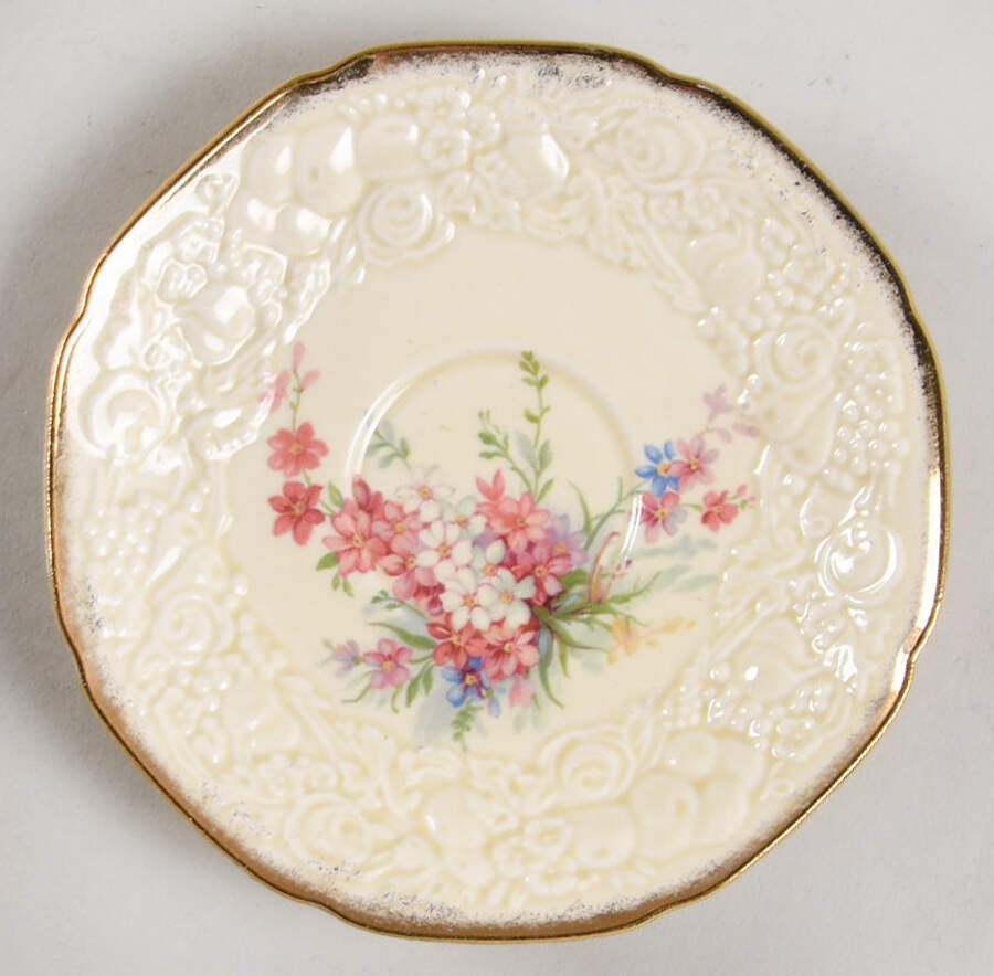 Picardy Saucer for Demitasse Cup by Crown Ducal-1