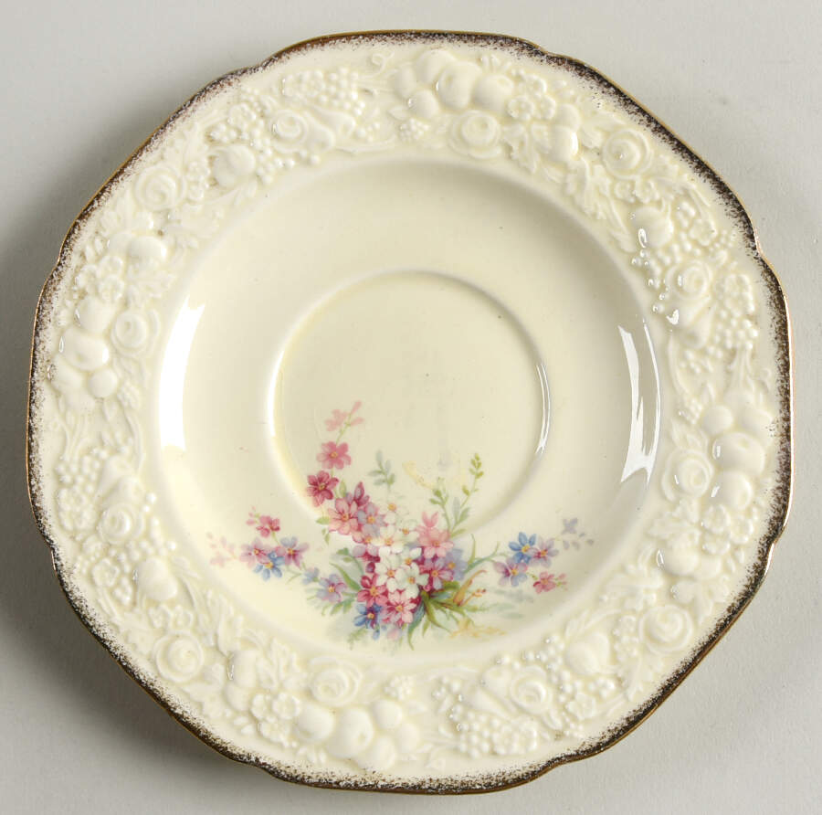 Picardy Saucer for Cream Soup Bowl by Crown Ducal-1