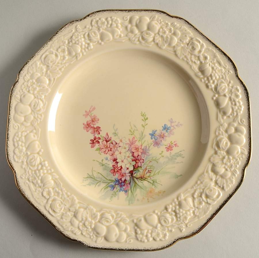 Picardy Dinner Plate by Crown Ducal-1