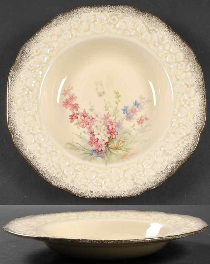 Picardy Rim Soup Bowl by Crown Ducal-1