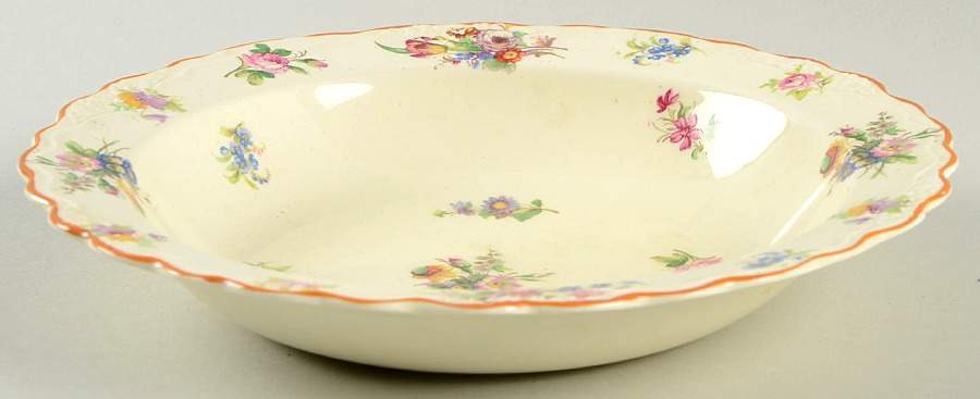 Pinafore Rim Soup Bowl by Crown Ducal-1