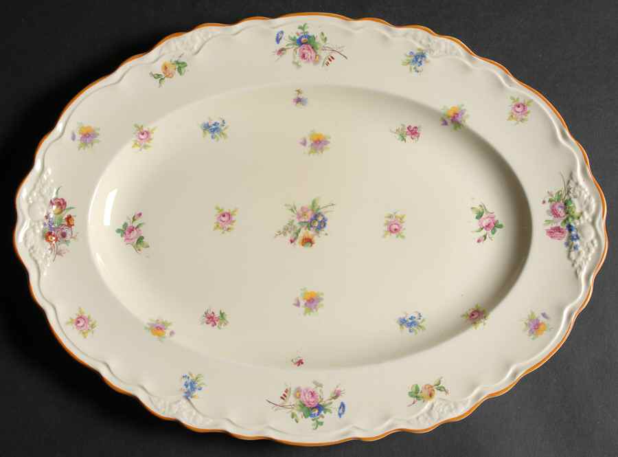 Pinafore 14" Oval Serving Platter by Crown Ducal-1