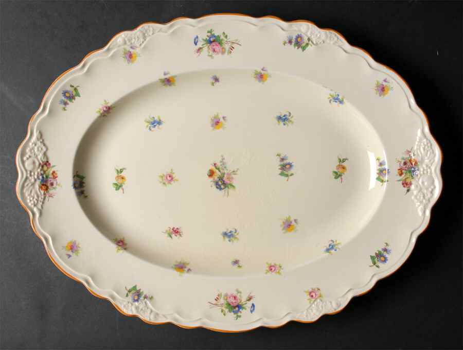 Pinafore 16" Oval Serving Platter by Crown Ducal-1