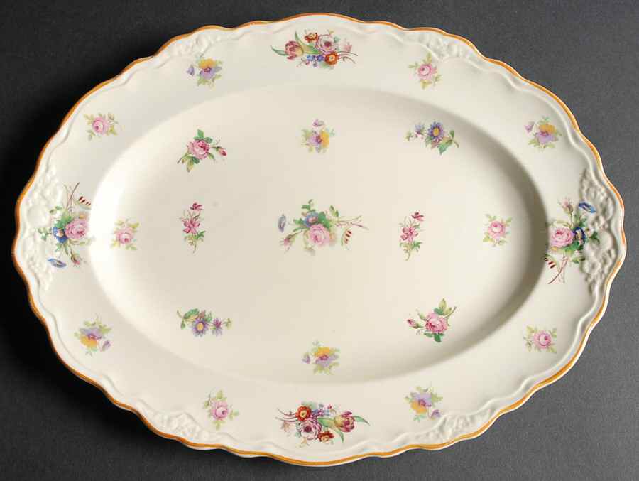 Pinafore 12" Oval Serving Platter by Crown Ducal-1