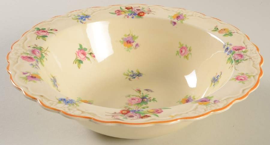 Pinafore 8" Round Vegetable Bowl by Crown Ducal-1