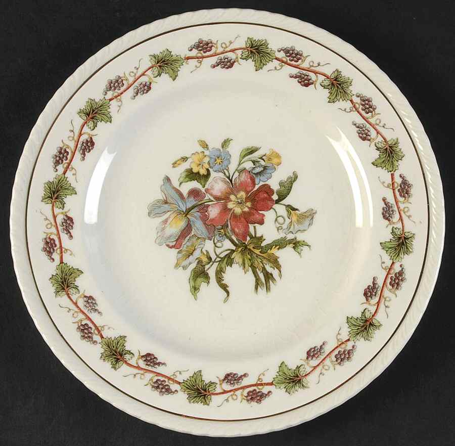 Riviera Salad Plate by Crown Ducal-1
