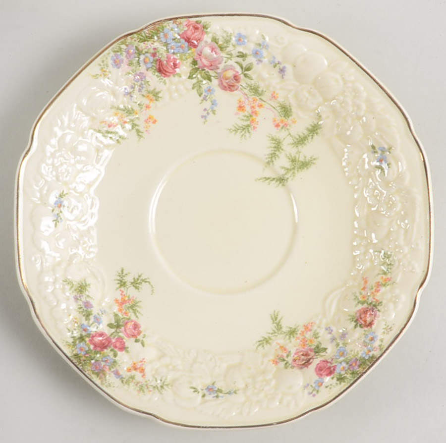Rosalie Saucer for Oversized Cup by Crown Ducal-1
