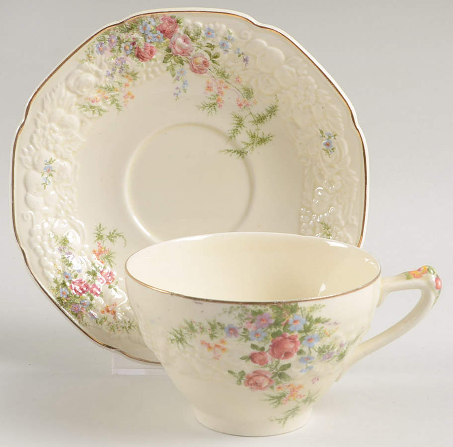 Rosalie Oversized Cup & Saucer Set by Crown Ducal-1