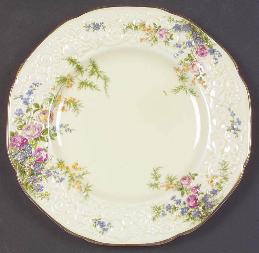 Rosalie Dessert/Pie Plate by Crown Ducal-1