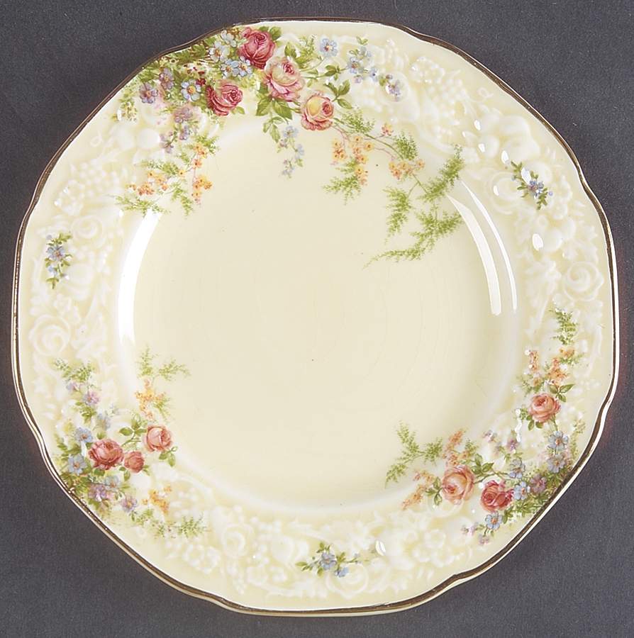 Rosalie Bread & Butter Plate by Crown Ducal-1