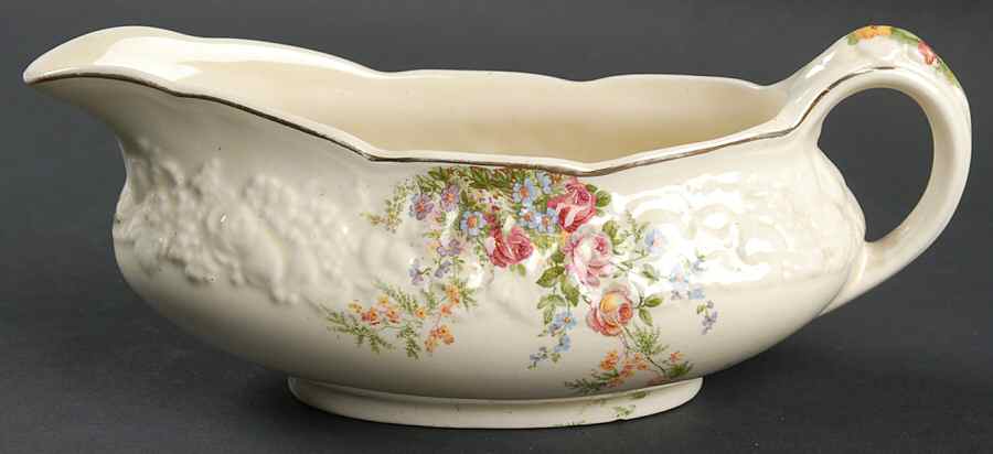 Rosalie Gravy Boat by Crown Ducal-1