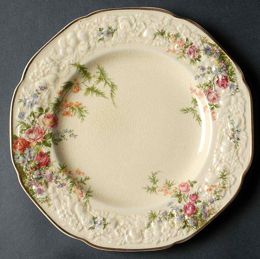 Rosalie Salad Plate by Crown Ducal-1