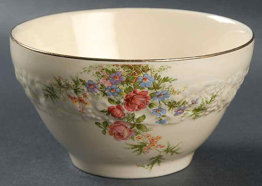 Rosalie Cranberry Bowl by Crown Ducal-1