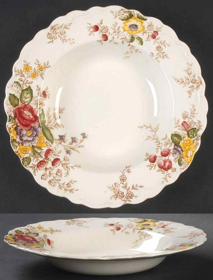 Rydal Rim Soup Bowl by Crown Ducal-1