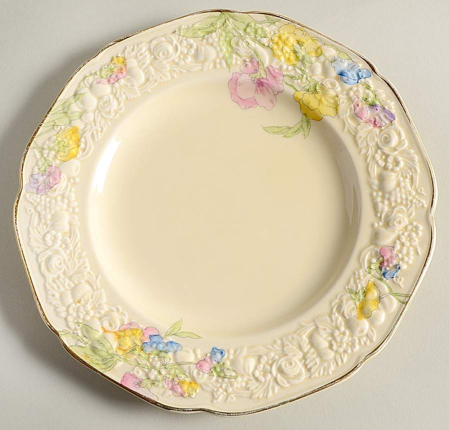 Sweet Pea Salad Plate by Crown Ducal-1