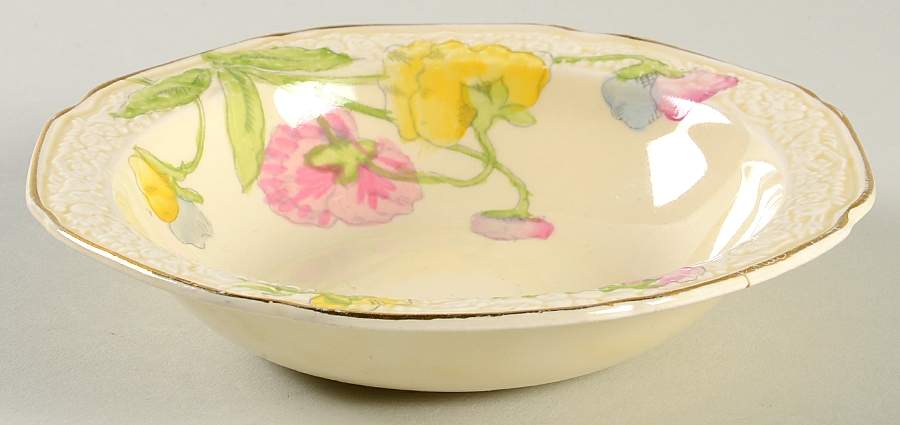 Sweet Pea Rim Fruit/Dessert (Sauce) Bowl by Crown Ducal-1