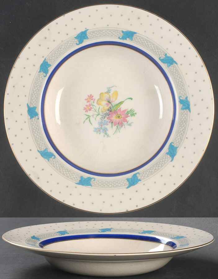 Tabor Rim Soup Bowl by Crown Ducal-1