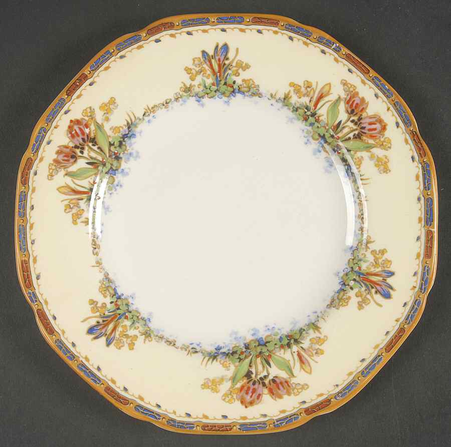 Tulip Dessert/Pie Plate by Crown Ducal-1