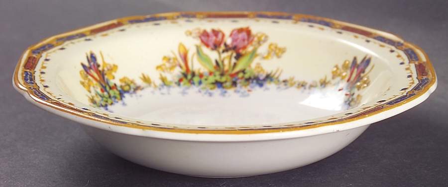 Tulip Rim Fruit/Dessert (Sauce) Bowl by Crown Ducal-1