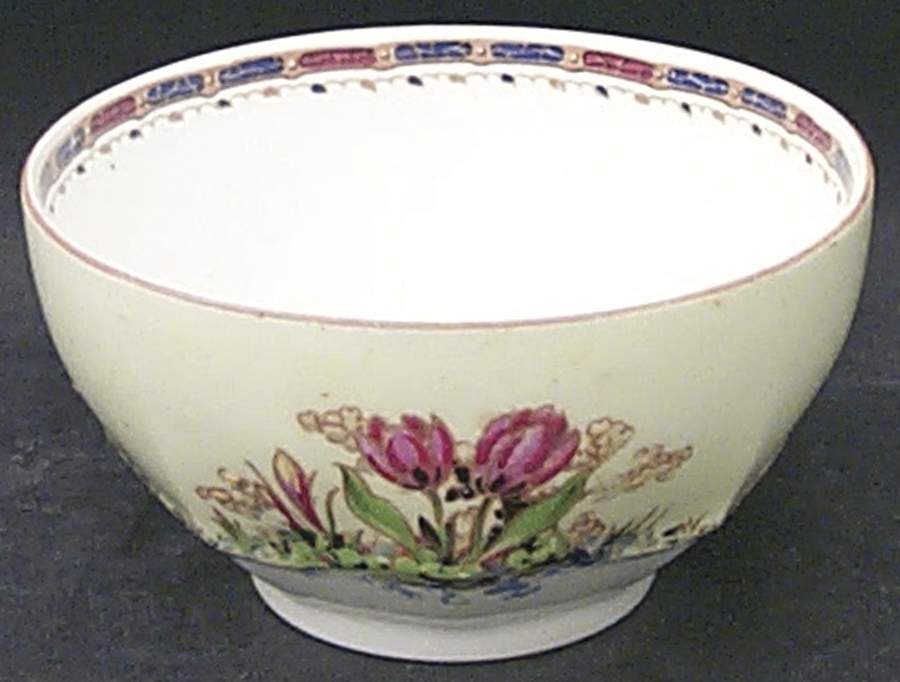 Tulip Cranberry Bowl by Crown Ducal-1