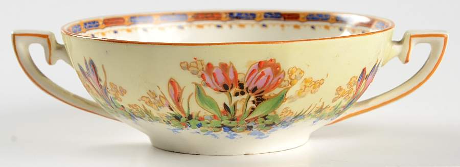Tulip Flat Cream Soup Bowl by Crown Ducal-1