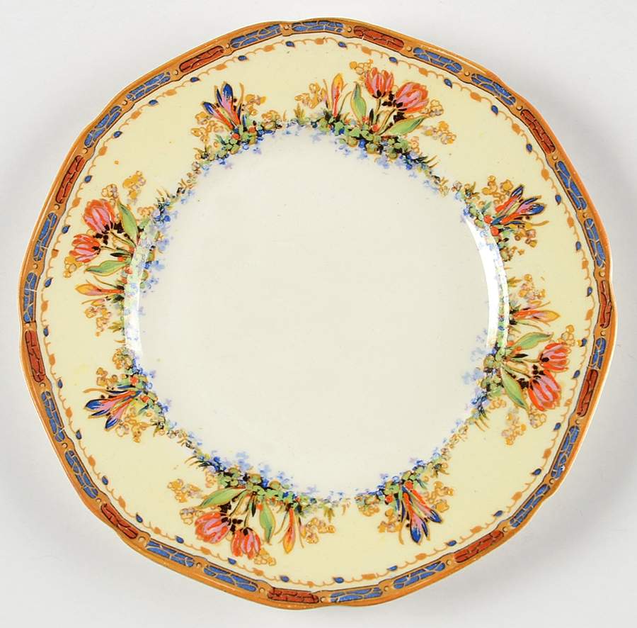 Tulip Bread & Butter Plate by Crown Ducal-1