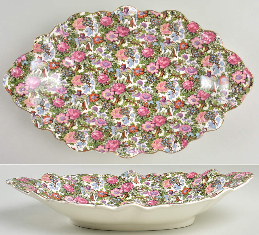 Victoria 13" Oval Tray by Crown Ducal-1
