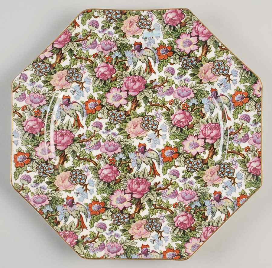 Victoria Octagonal Luncheon Plate by Crown Ducal-1