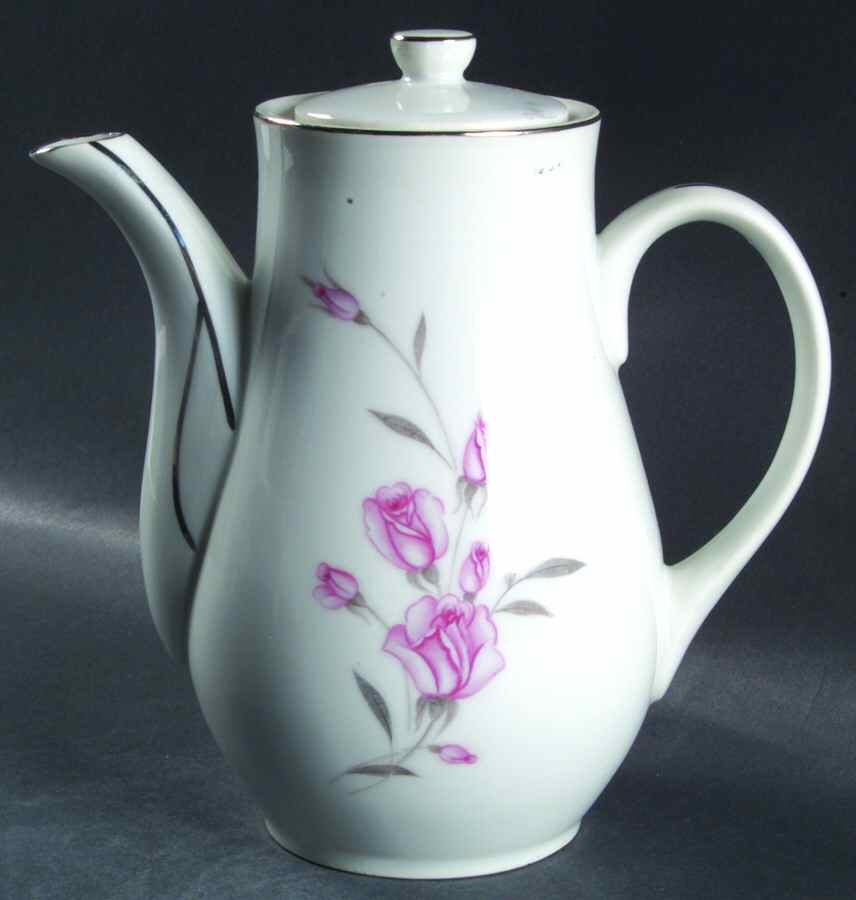 American Beauty Coffee Pot & Lid by Crest Wood-1