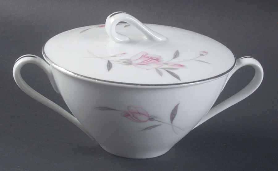 American Beauty Sugar Bowl & Lid by Crest Wood-1
