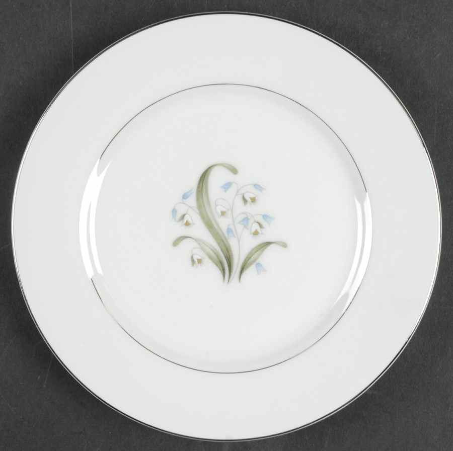 Blue Lily Bread & Butter Plate by Crest Wood-1