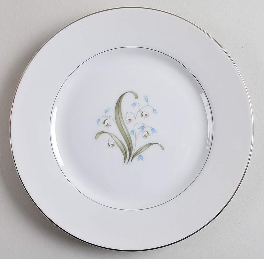 Blue Lily Salad Plate by Crest Wood-1