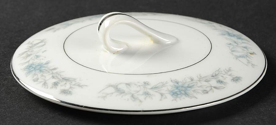 Blue Spray Lid for Sugar Bowl by Crest Wood-1