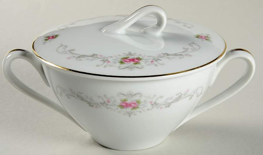 Blossom Time Sugar Bowl & Lid by Crest Wood-1