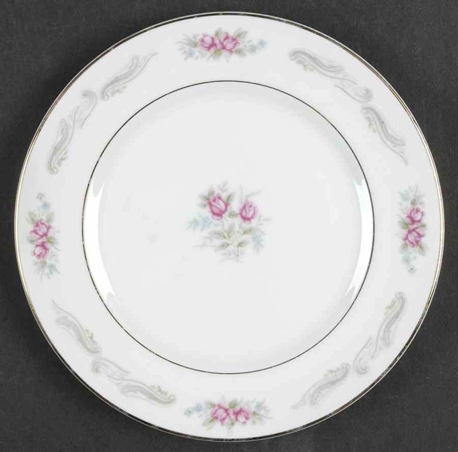Bridal Rose Bread & Butter Plate by Crest Wood-1