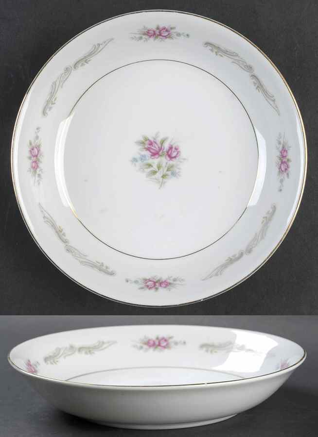 Bridal Rose Coupe Soup Bowl by Crest Wood-1
