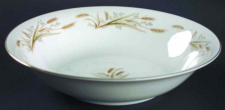 Eternal Wheat 9" Round Vegetable Bowl by Crest Wood-1
