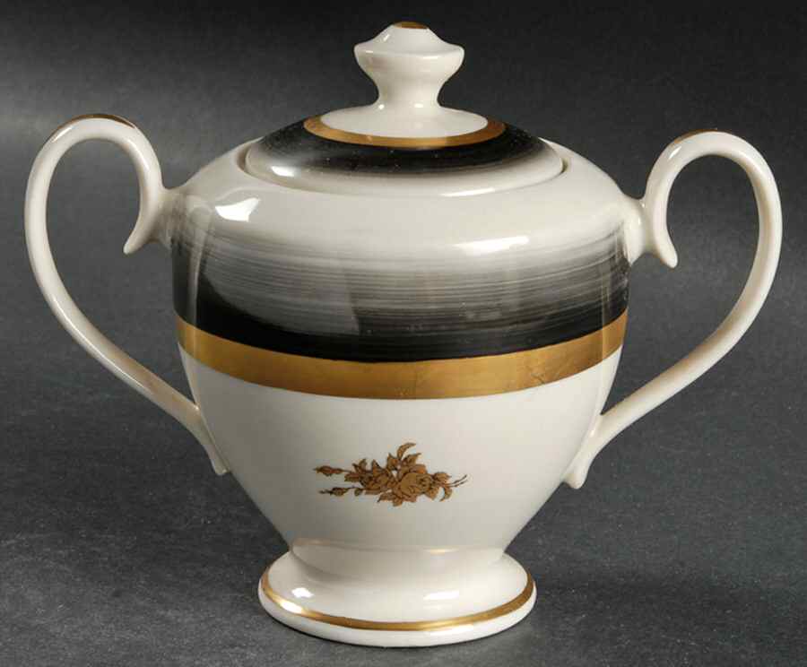 Fascia Rose Sugar Bowl & Lid by Crestwood-1
