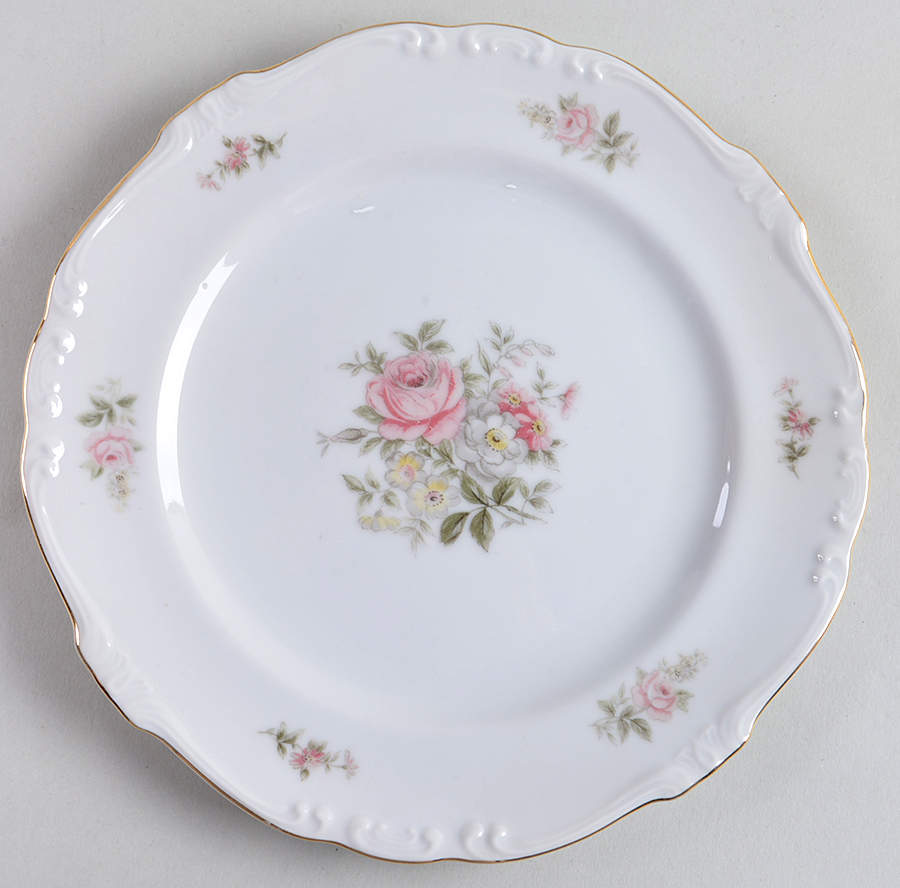 Georgian Rose Salad Plate by Crest Wood-1
