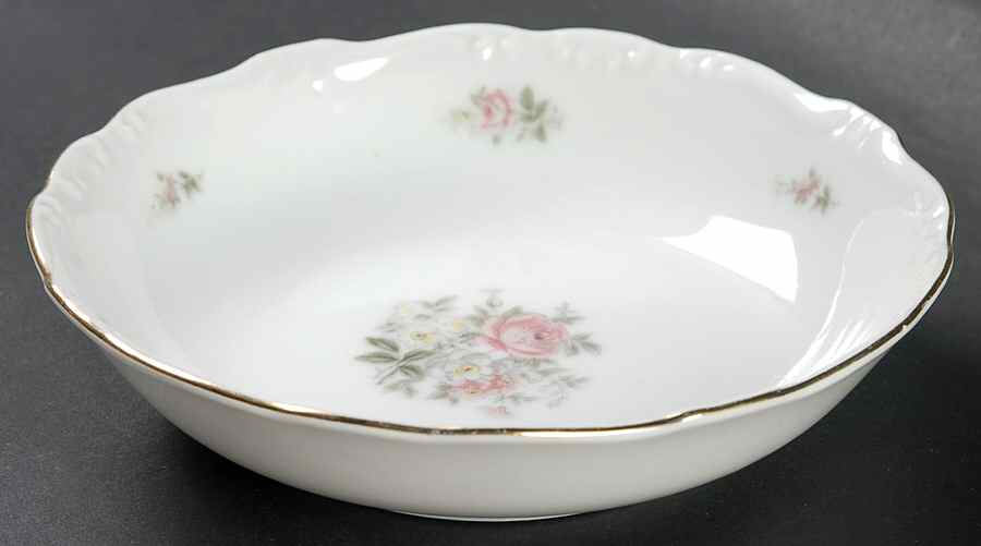 Georgian Rose Fruit/Dessert (Sauce) Bowl by Crest Wood-1
