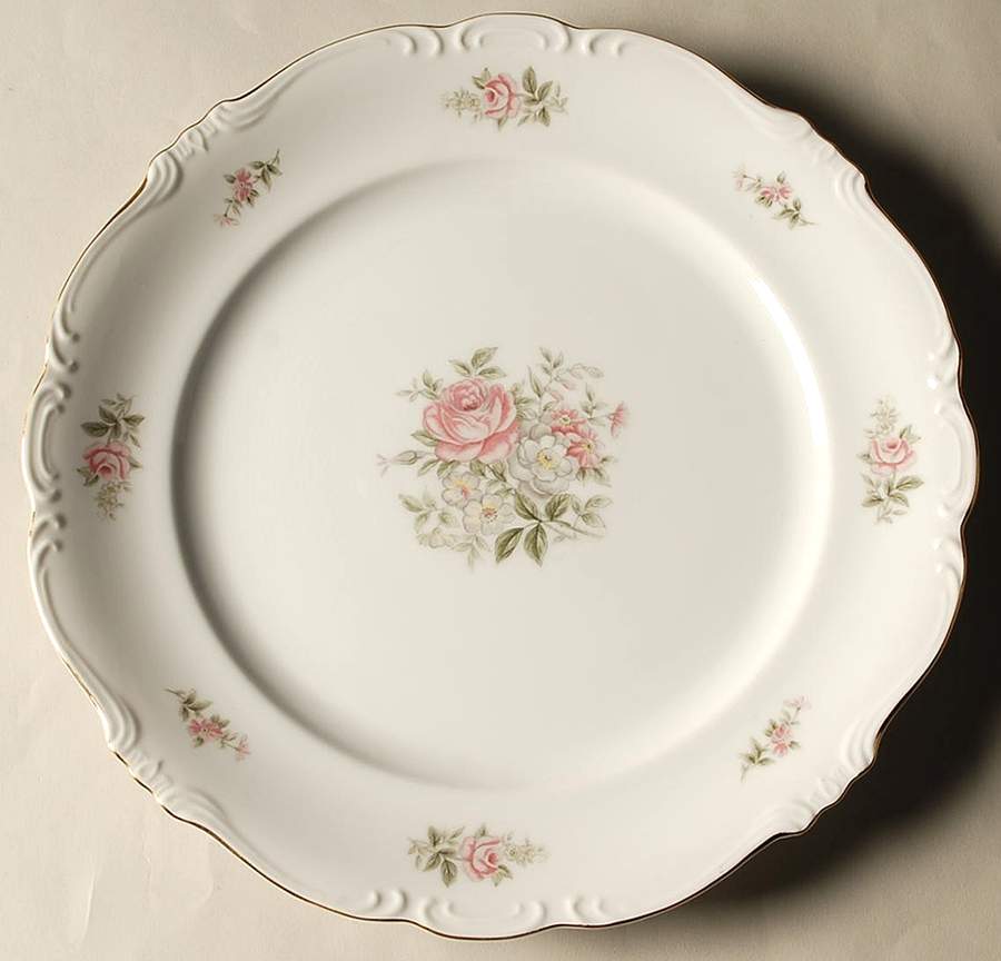 Georgian Rose 12" Chop Plate (Round Platter) by Crest Wood-1