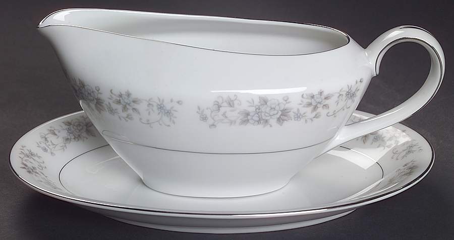 Heritage Gravy Boat & Underplate/Relish by Crest Wood-1